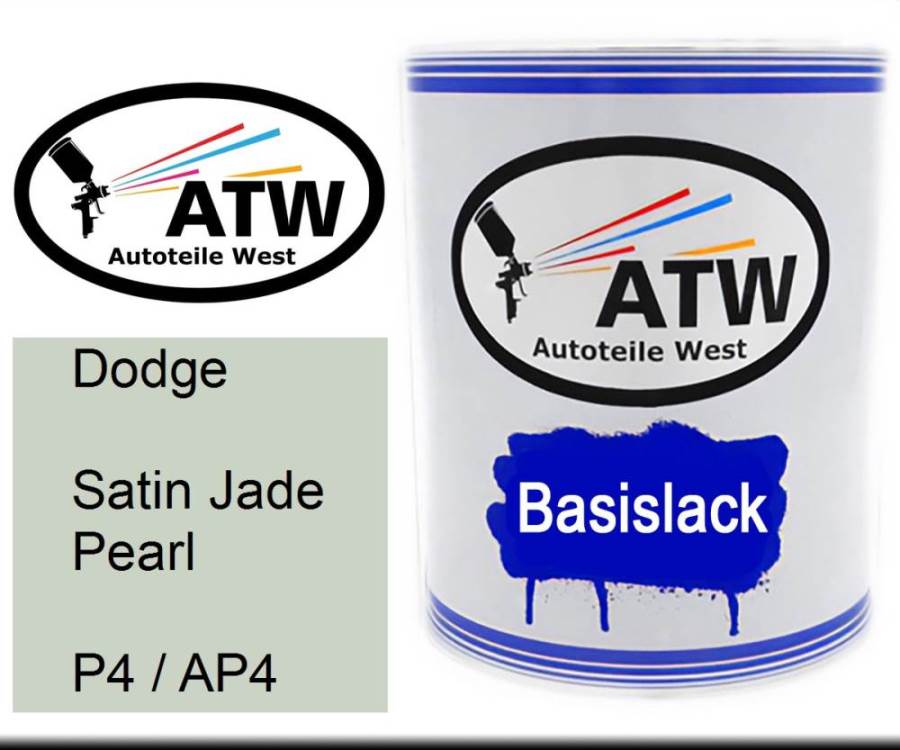 Dodge, Satin Jade Pearl, P4 / AP4: 1L Lackdose, von ATW Autoteile West.